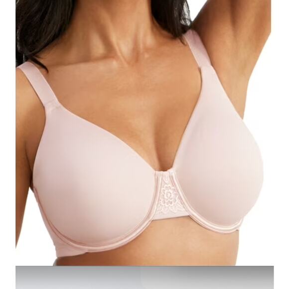 Vanity Fair 76080 Beauty Back Minimizer Underwire Bra | 38D, Sheer Quartz Pink - Picture 1 of 4